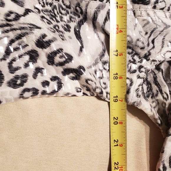 Ruby Rd. White Tiger Print Embellished Jacket, Cle - Picture 3 of 5